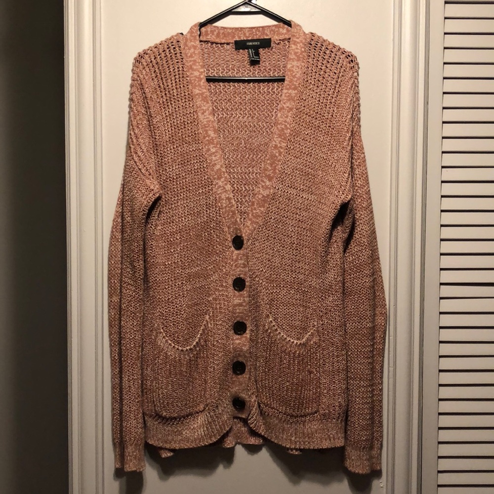 Forever 21 Knitted Buttoned Cardigan
